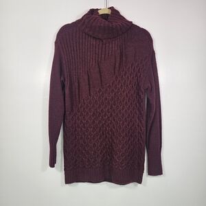 Nine West Deep Red Cowl Neck Sweater